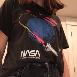 Urban Outfitters Dark Grey Nasa Graphic Tee